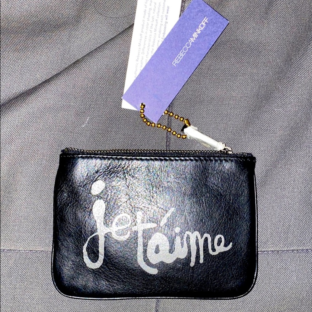 NWT Rebecca Minkoff “Je taime” leather coin purse